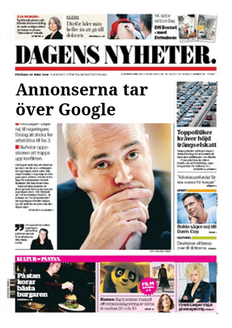 Annonserna tar över Google