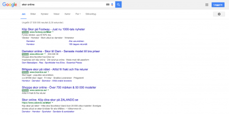 Gröna Adwords-annonser