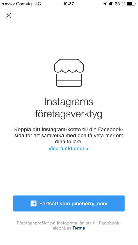 koppla instagram business