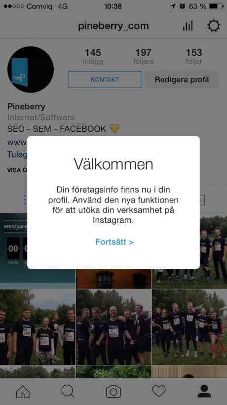 instagram företagsprofil