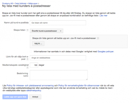 customer match adwords