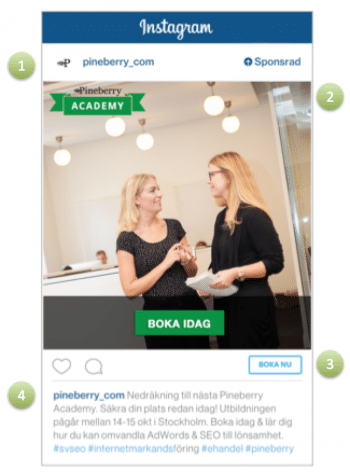 instagram annonsering
