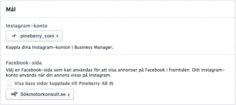 instagram konto facebook sida