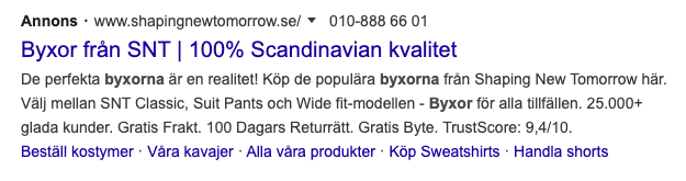 Nya annonsmärkningen i Google Ads