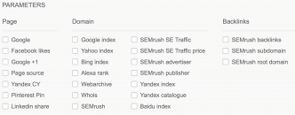 Parametrar i SEO Quake