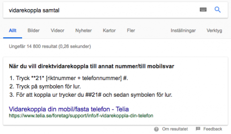 Utvalt utdrag (featured snippet)