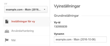 Vyinstallningar