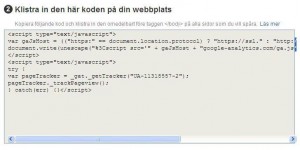 Koden du ska klistra in Koden du ska klistra in