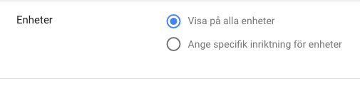 visa på alla enheter