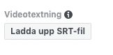 ladda upp srt-fil