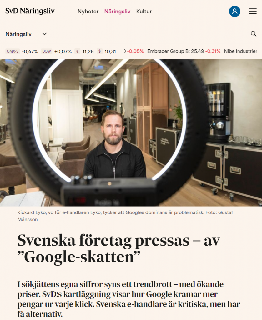 pressas av google-skatten - svd