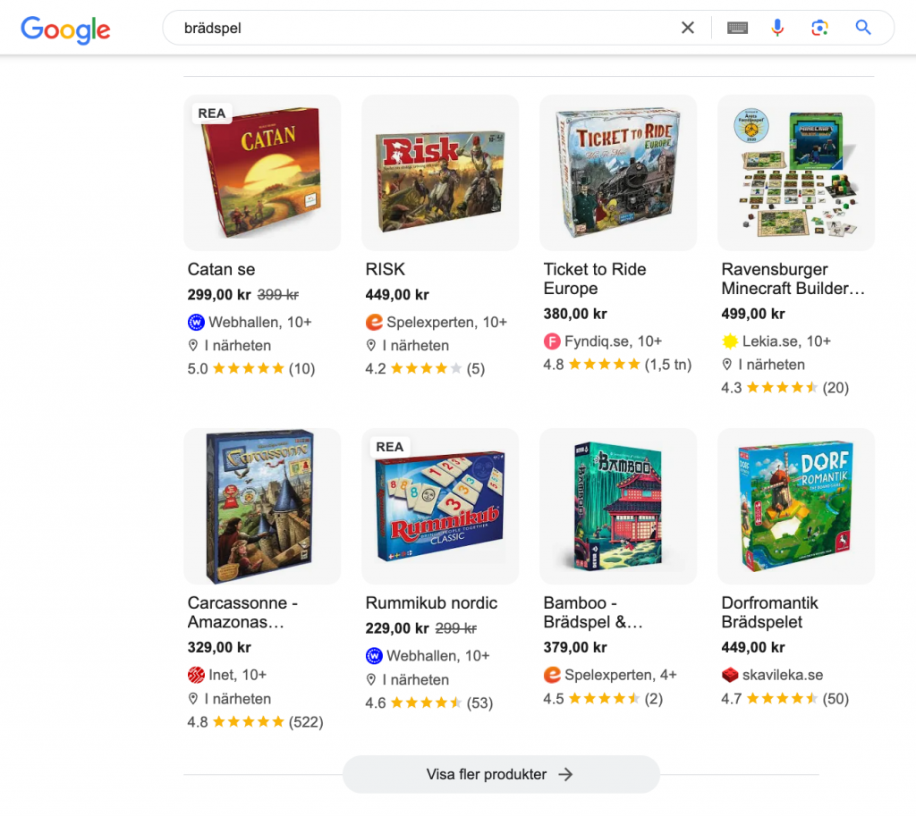 Popular products för sökningen "brädspel"
