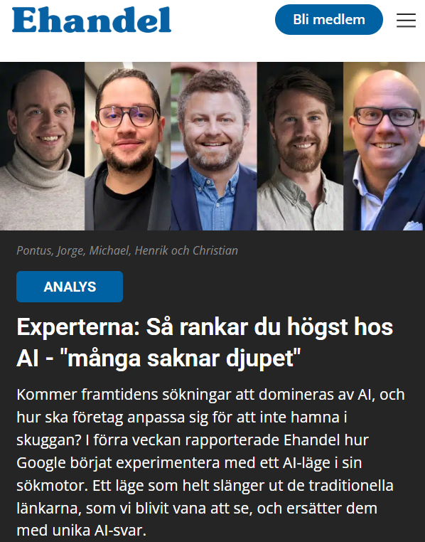 ehandel se